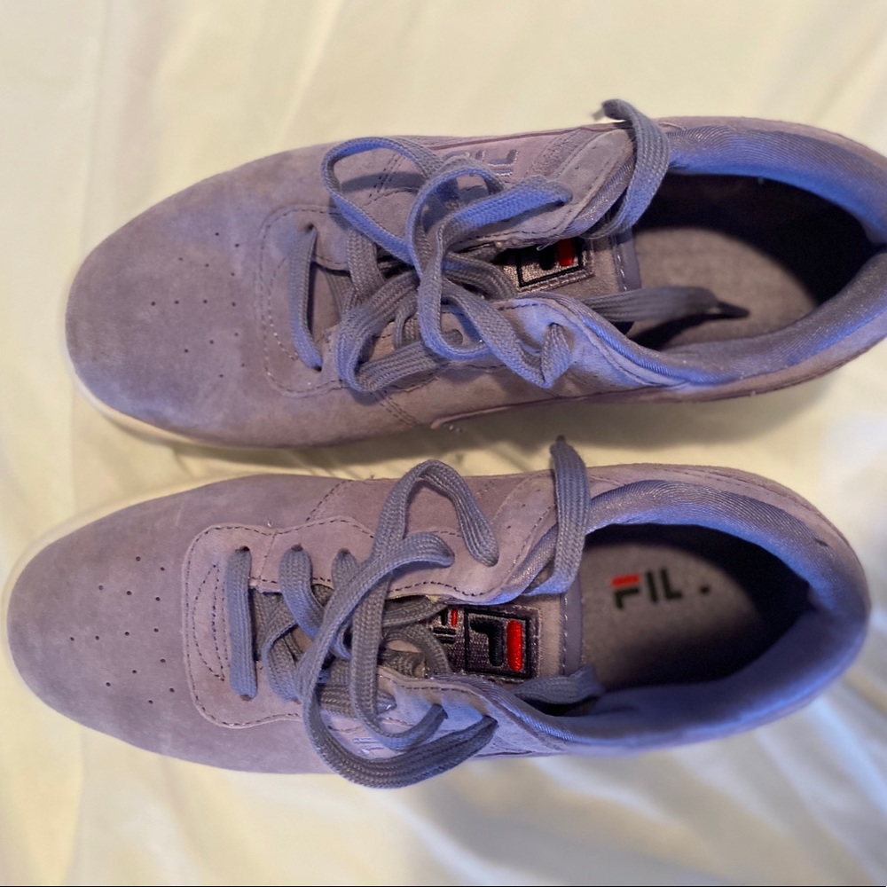 GUC Purple suede Fila sneakers